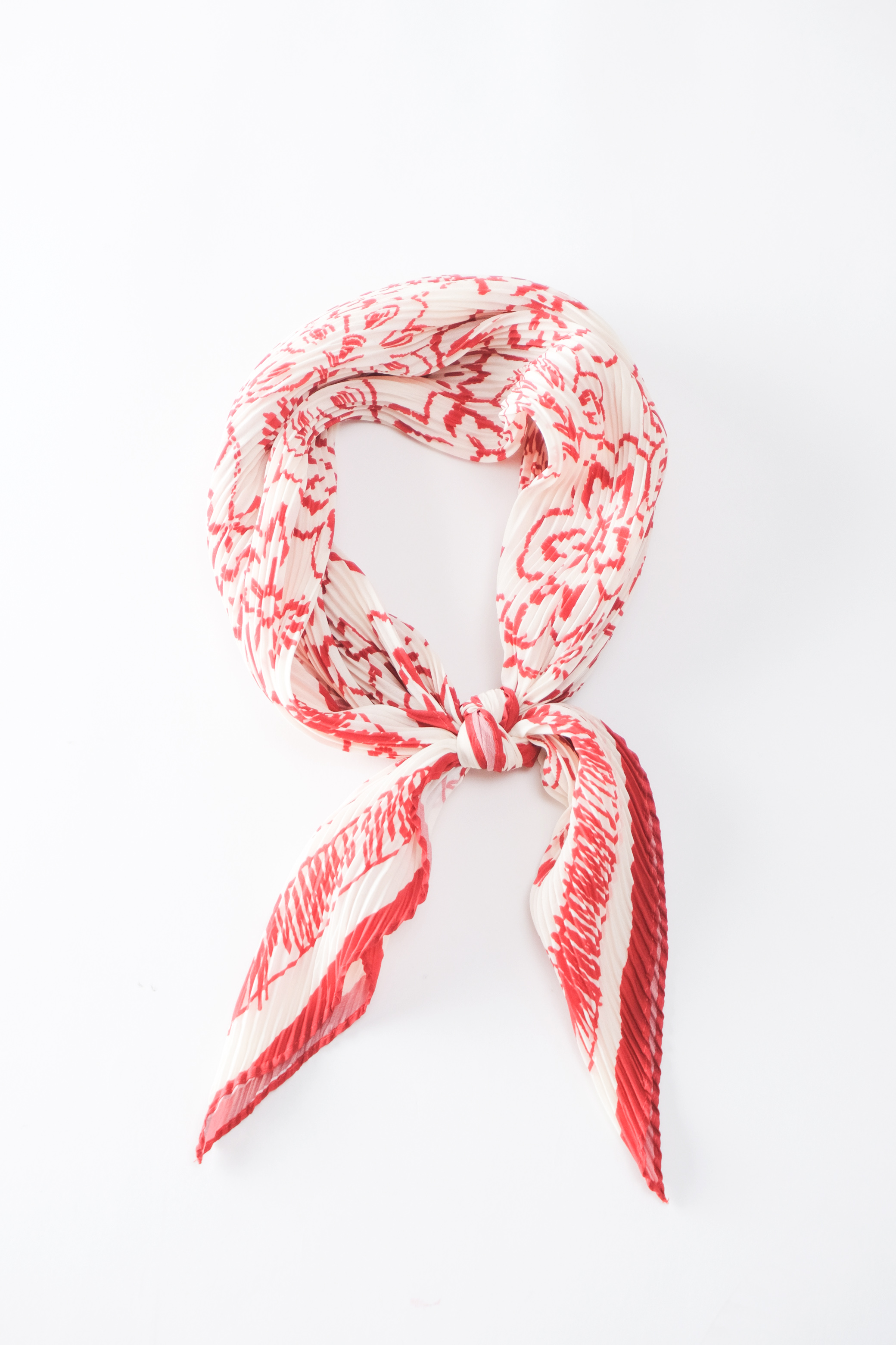 Pleated Scarf Styling